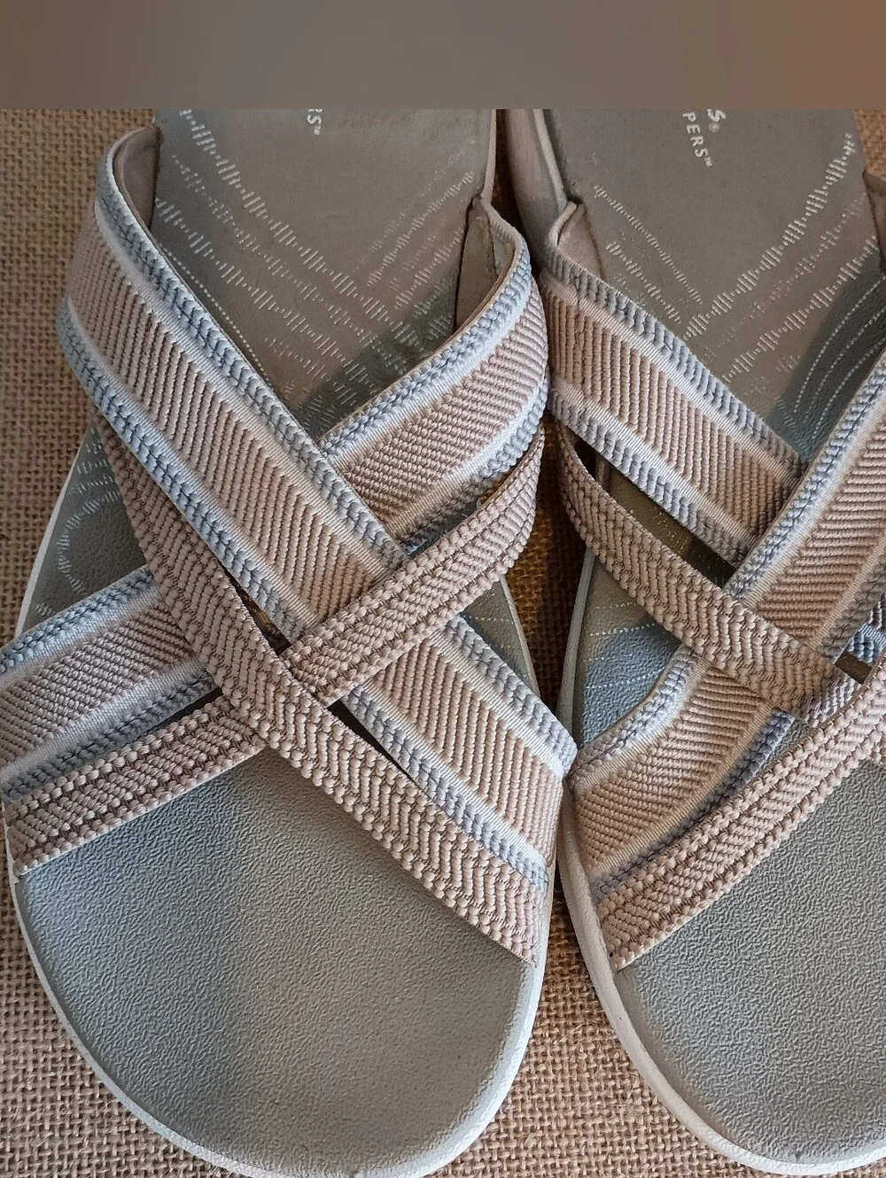 Clarks Cloudsteppers  Mira Isle  Comfort Slide Sandals Sz 9.5